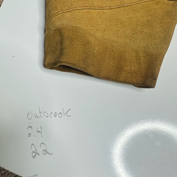 Vintage Men’s Suede Leather Jacket W/ Sherpa Collar Sleeves Ranch Western MED - Picture 13 of 14